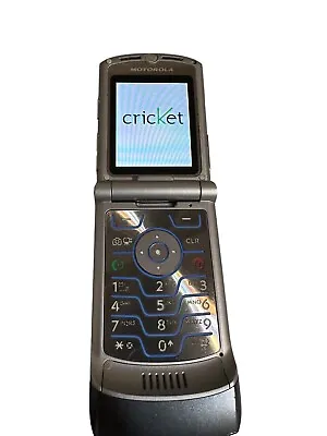 Motorola RAZR V3m - Charcoal (Cricket ) Used Cellular Flip Phone - Works • $25.19