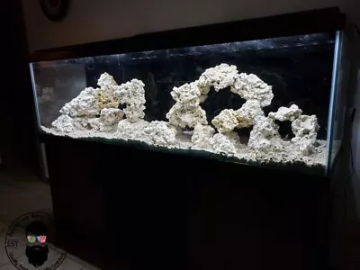 40 Lbs Sm/Med/Lg Dry Reef Rock Aragonite Base Porous Live Aquarium  • $89.99