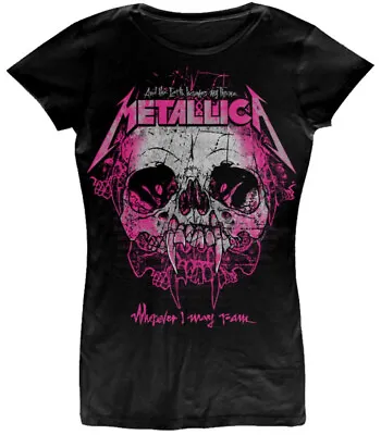 Metallica Wherever I May Roam Black Womens Fitted T-Shirt NEW OFFICIAL • $24.39