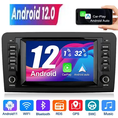 Für MercedesML W164 GLGL320 Radio Sat Nav ML350X164 2005-2012 GPS Android12 Unit • £139.99