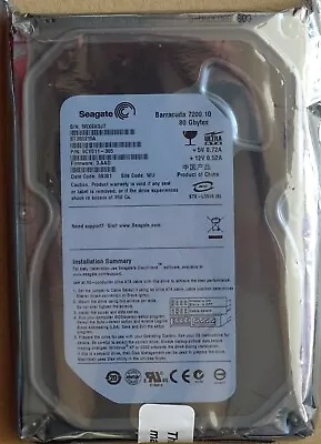 Seagate Barracuda 7200 10 ST380215A IDE PATA Internal Hard Drive 80GB  5RX9XQJ7 • £60