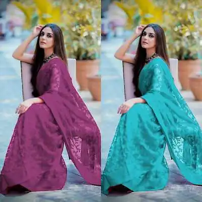 £21.59 • Buy Saree Sari Indian Bollywood Pakistani Party Wear Designer Women's Wedding Saree 