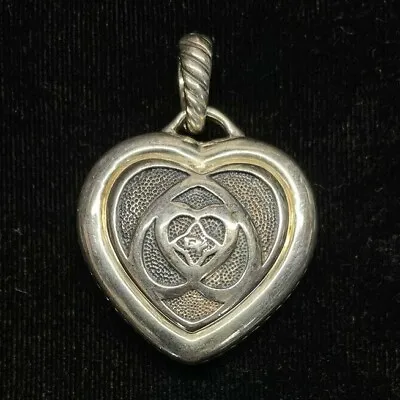 David Yurman Sterling Silver 925 Heart Pendant 22.3g Comes With Box EB01 • $315