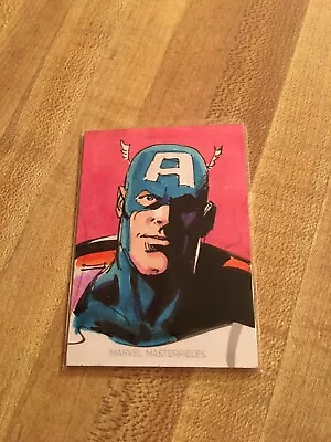 2022 Skybox Marvel Masterpieces Captain America 1/1 Sketch Artist Joe Rubinstein • $129.99