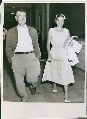 1956 Russell Diamond Mrs Marjorie Miller Walking Smiling Cleveland Photo 6X8 • $9.99