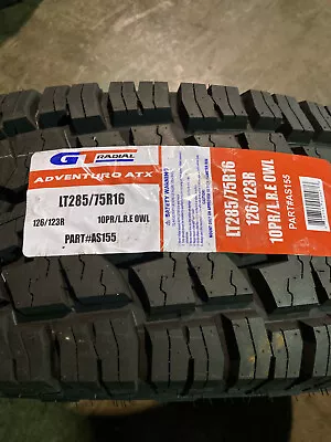 4 New LT 285 75 16 LRE 10 Ply GT Radial Adventuro ATX Tires • $849