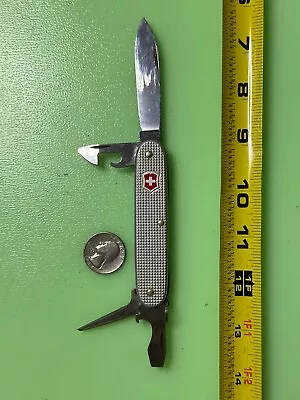 Victorinox Swiss Army Knife Pioneer 93mm Silver Alox Knife   #196 • $37.49