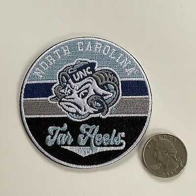 UNC UNIVERSITY OF NORTH CAROLINA TAR HEELS Embroidered Iron On Patch 3” X 3” • $6.79