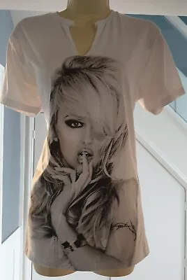 Vtg Baywatch Pamela Anderson Graphic White Retro Grunge T-shirt Top Tee Small • £20