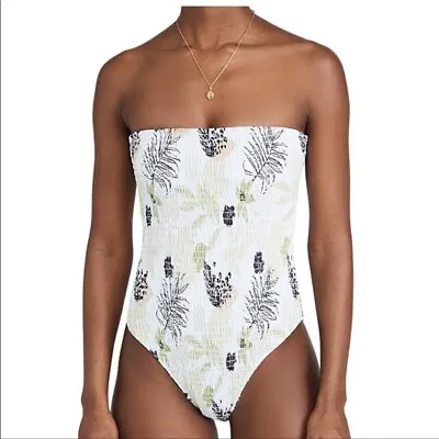 Charlie Holiday Smocked Tropical Gigi One Piece Monokini Size 2 New • $26.24