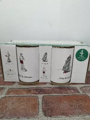 4 Christmas Merry Masterpieces Mugs International Collection Dayton Hudson 1999 • $25