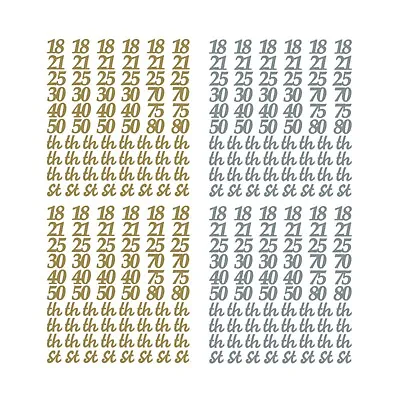 Special Birthday Stickers Anniversary Card Gold Silver Peel Off Foiled Milestone • £0.99