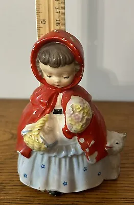 Vintage 1956 Napco Little Red Riding Hood Figure Planter Japan A1720A • $18