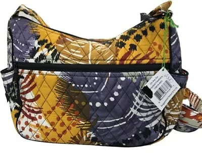 Vera Bradley On The Go Painted Feather Carryall Crossbody Bag NWT • $50