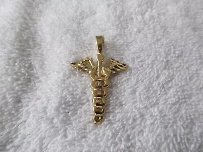 Vintage New~ Yellow Gold Plated  ~ Caduceus Rn/doctor/nurse Design  ~ Pendent!!! • $5.99
