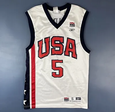 £59.99 • Buy Usa National Team Basketball Jersey #5 Kidd Reebok Vintage Size S Adult