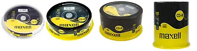 Maxell CD-R 80 700MB 80min 52x 10/25/50/100 Pack Spindle • £9.99