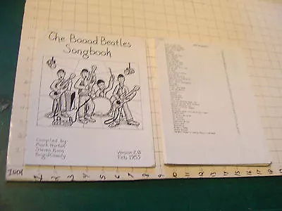  Vintage HIGH GRADE: THE BAAAD BEATLES SONGBOOK Mark Norton 1983 65page • $70.11