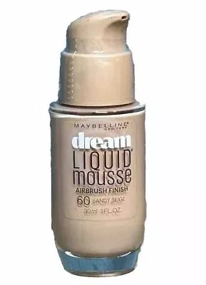 Maybelline Dream Liquid Mousse Airbrush Finish Foundation #60 Sandy Beige • $34.99