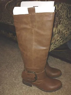 NIB Gabriella Rocha Buckle Cognac Boots 5.5 • $45.99