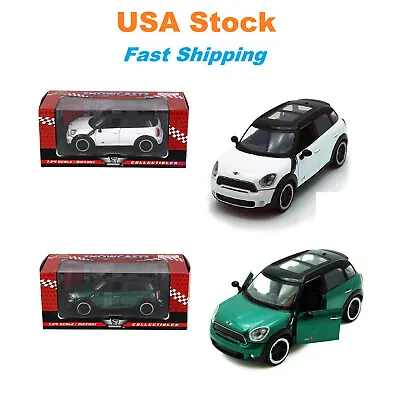 Mini Cooper S Countryman W Sunroof Motor Max Diecast 6.75  1:24 White/Green NIB • $17.99