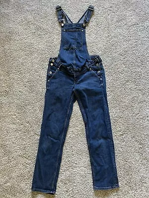 H&M Maternity Overalls Womens Size 2 Small Denim Side Button Mama • $22