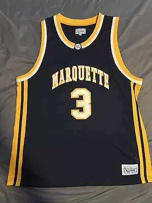 100% Authentic Dwanye Wade Marquette Jersey XL Retro Brand NWOT • $55