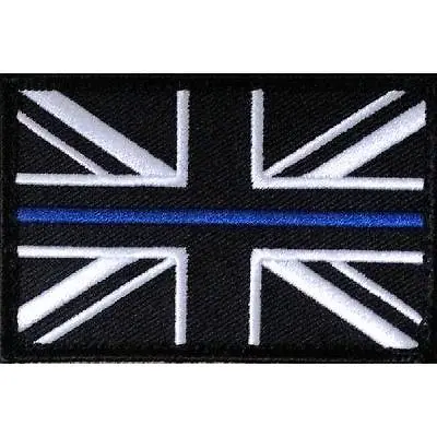 10 X Thin Blue Line Police - Union Jack VELCRO® Backed Patches UK Badge Insignia • £19.99