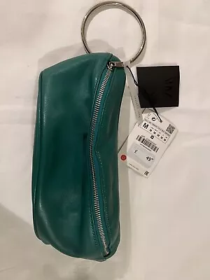 Zara Leather Bag Green New With Tags RRP £49.99 • £20