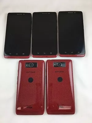 5 Motorola XT1080M Droid Maxx Verizon Smartphone Lot  GOOD (Red) • $79.90