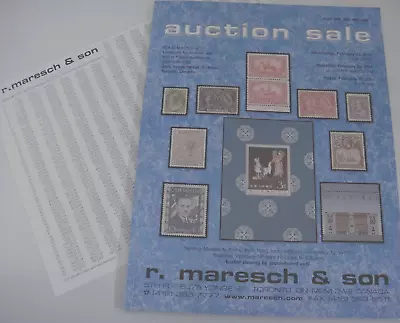 Maresch 2011 Stamp Auction Catalog W Prices Realized Commonwealth Foreign • $11.39