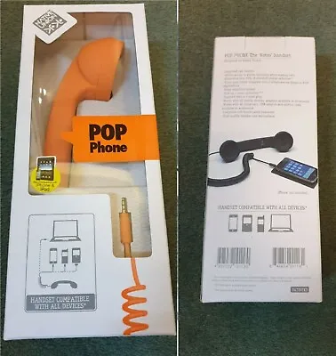 Pop Phone Mobile Phone Ipad Iphone. New In Box. Traditional Handset. Rubber UK ! • £7.99