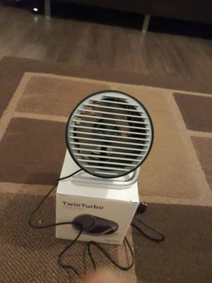 £7 • Buy Fancii Small Personal USB Fan - Portable Mini Table Desk Fan With Twin Turbo ...