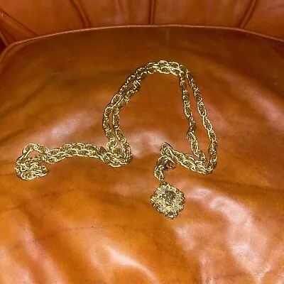 Vintage Gold Avon Lion Chain Belt Or Necklace With Double Adjusting Clasp . • $15