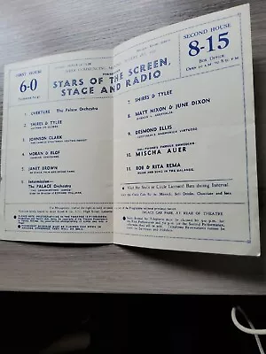 Variety Theatre Programme 1950leicester Palaceventriloquist Johnson... • £8