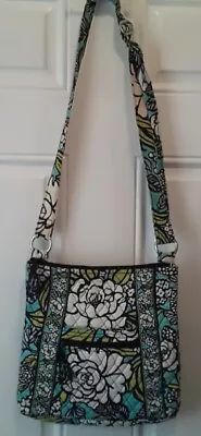 Vera Bradley Blue Green White Island Blooms Floral Purse W/make Up Bag Pa242 • $18