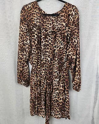 City Chic Plus Size XL Animal Print Dress 26  Bust *** READ DESCRIPTION  • $28.95