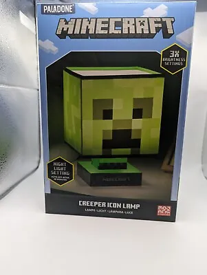 Paladone Minecraft Green Creeper Icon Lamp - Battery Or USB Powered • £35.70