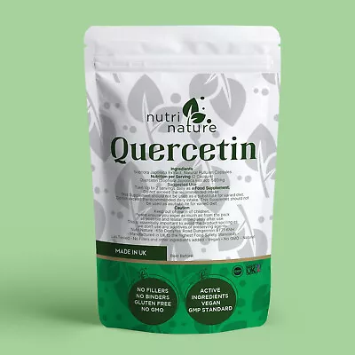 Quercetin 98% Purity Clean Genuine 580mg Per Serving Vegan Sophora Japonica • £3.49