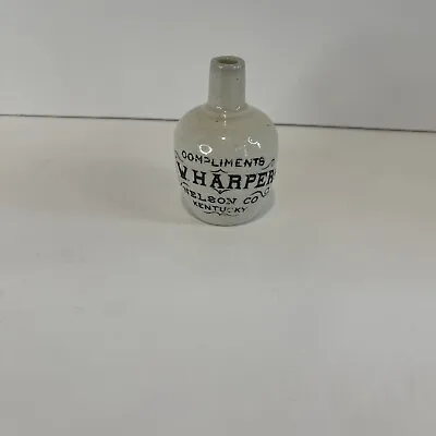 I. W. Harper Nelson Co Kentucky Miniature Stoneware Advertising Whiskey Jug • $115