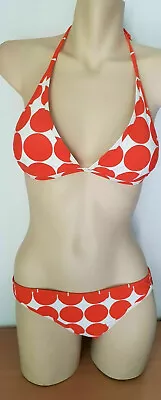 White/Orange Spot Bikini Set - 2 PC .. COUNTRY ROAD .. Size S/12   #F0220  BNWT • $4.88