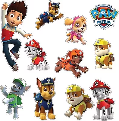 Paw Patrol Small Wall Stickers For Kids Boys And Girls Nursery Room Decor Decals • £3.99