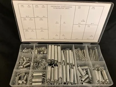 Box Of 200 Assorted Small Metal Compression & Extension Springs • £8.25