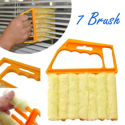 7 Brush Venetian Blind Cleaner Washable Easy Cleaning Tool Duster Microfibre • £3.69