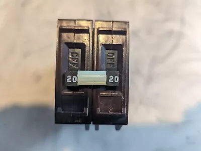 Wadsworth A220NI 20 Amp 2 Pole 2P Type A METAL FOOT Circuit Breaker A220 WA220 • $20