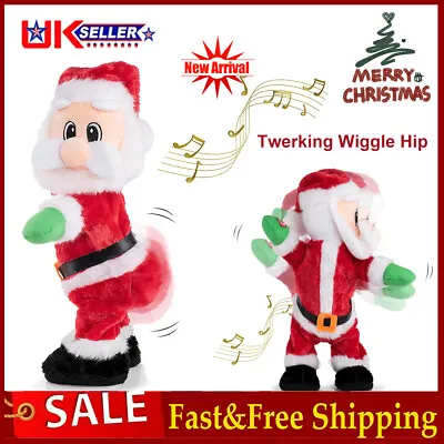 Hip Dancing Twerking Santa Claus Christmas Musical Electrical Singing Toy Gift • £9.96