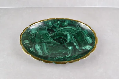 Oval Malachite Dish Malachite Bowl From Congo  15.0 Cm   # 16050 • $62.06