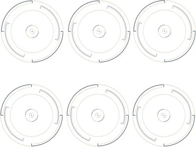 6 Pcs Objective Point Markers Compatible With Wargame Warhammer 40k (Bullseye) • £9.16