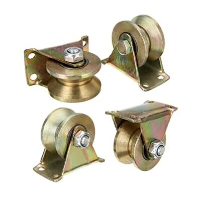 $21.28 • Buy MLHpeak V-Type Groove Wheel Heavy Duty Rigid Caster With Bracket For Inverted...