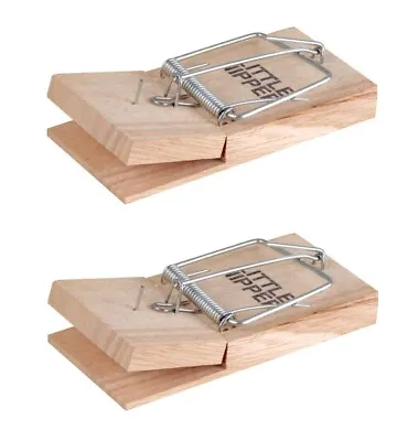 £4.59 • Buy 2 X Genuine Little Nipper Wooden Mouse Traps Pest Stop Mouse Trap